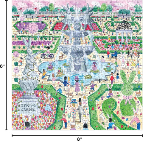 Mudpuppy Michael Storrings Spring Egg Hunt 500 Piece Puzzle