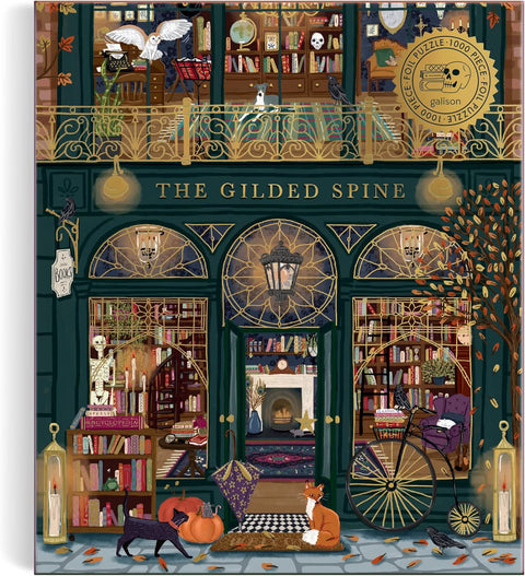 Galison The Gilded Spine 1000 Piece Foil Puzzle