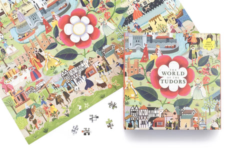 The World of the Tudors: A Jigsaw Puzzle with 50 Historical Figures to Find 1000 Piece