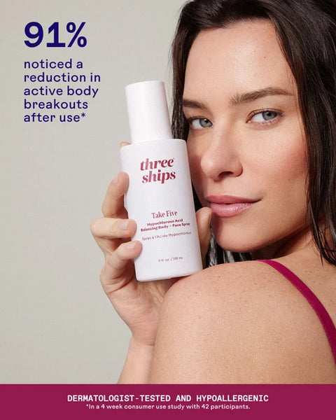 Three Ships Take Five Hypochlorous Acid Balancing Body + Face Spray 118mL