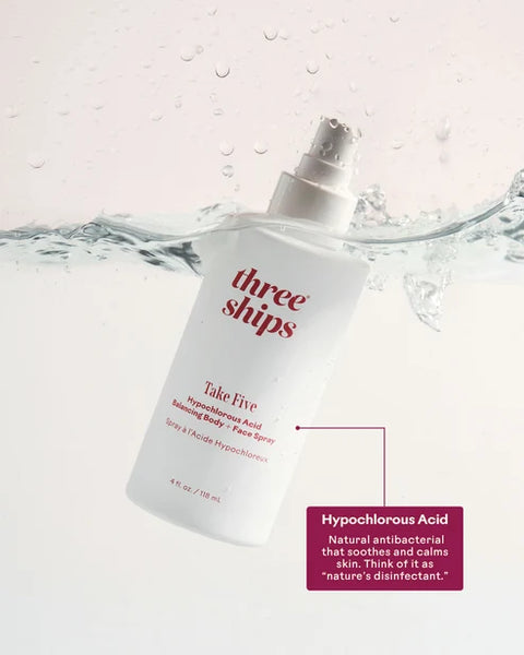 Three Ships Take Five Hypochlorous Acid Balancing Body + Face Spray 118mL
