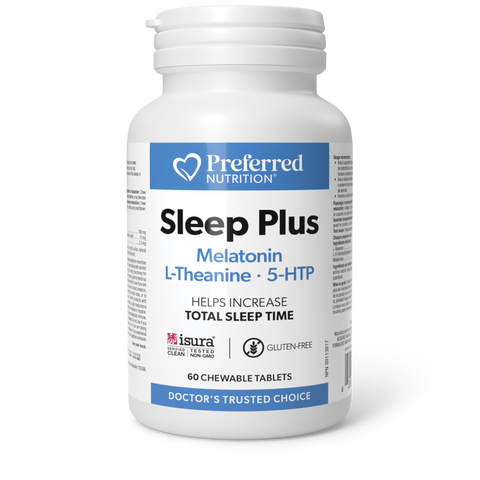 Preferred Nutrition Sleep Plus Melatonin L-Theanine 60 Tablets