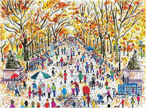 Michael Storrings Fall in Central Park 1000 Piece Puzzle
