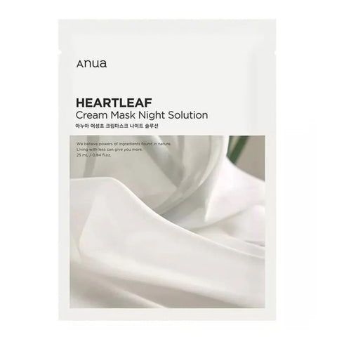 Anua Heartleaf Cream Night Solution Sheet Mask