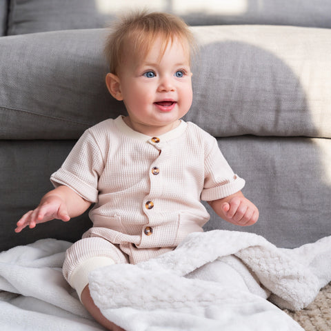 Aden Anais Plush Blanket Oatmeal