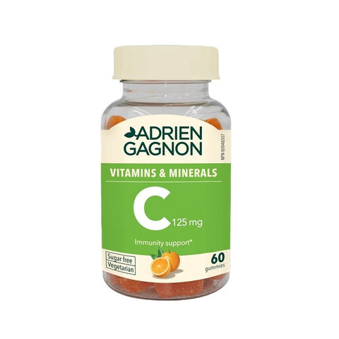 Adrien Gagnon Vitamin C 125mg Sugar Free Gummies Orange Flavour 60 Gummies