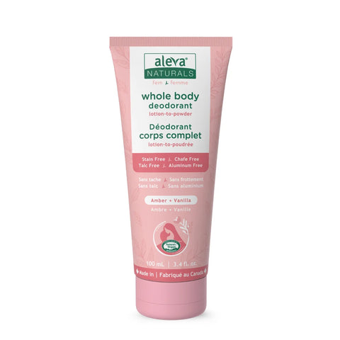 Aleva Naturals Whole Body Deodorant 100mL - Yeswellness.com