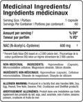 Allmax Nutrition N-Acetyl L-Cysteine NAC 600mg 60 Veggie Caps