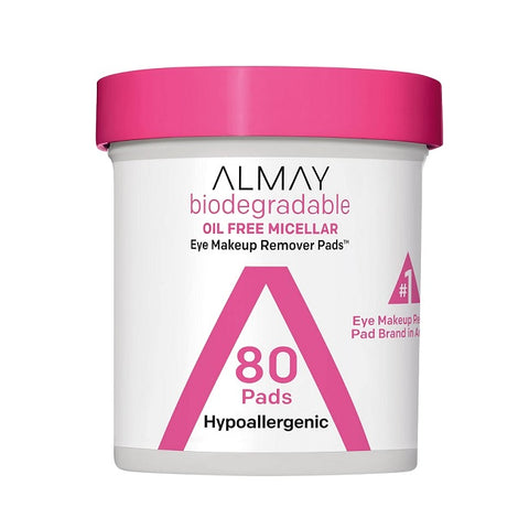 Almay Biodegradable Oil Free Micellar Eye Makeup Remover Pads 80 Pads