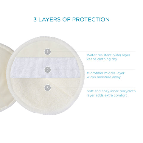 Ameda Reusable Nursing Pads (8 w/mesh bag)