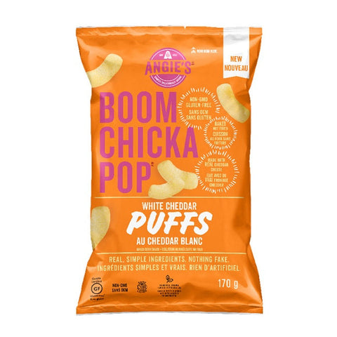 Expires January 2026 Clearance Angie's Boom Chicka Pop White Cheddar Puffs 170g