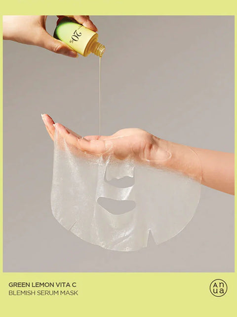 Anua Green Lemon Vita C Blemish Serum Mask 25mL