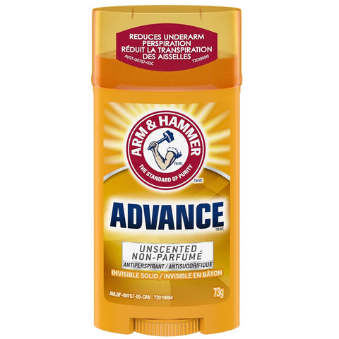 Arm & Hammer Advance Invisible Solid Antiperspirant Unscented 73g