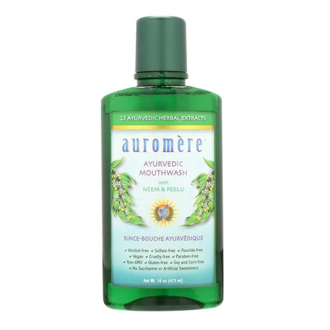 Expires April 2026 Clearance Auromere Ayurvedic Mouthwash with Neem & Peelu 473mL