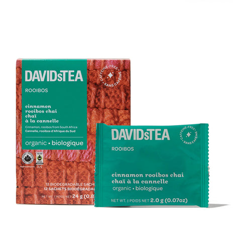 DAVIDsTEA Rooibos Chai Cinnamon 12 Sachets