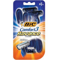 BIC Comfort 3 Advance Men's Razor 4 Count - YesWellness.com
