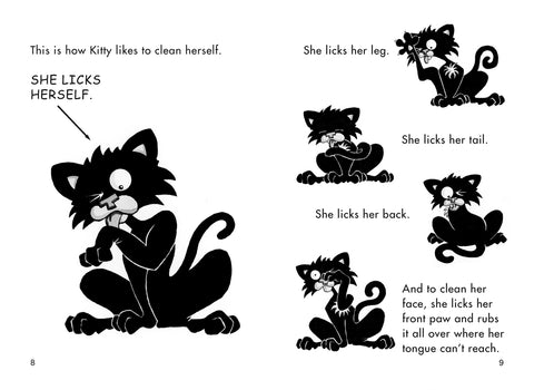 Bad Kitty Gets a Bath Paperback Black and White Edition by Nick Bruel