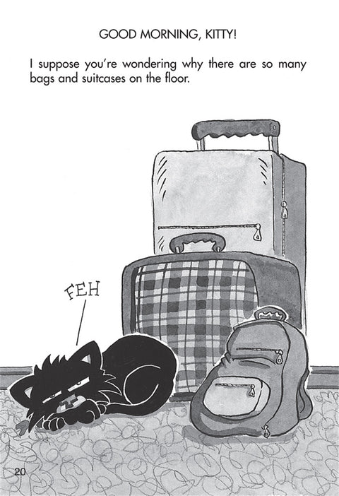 Bad Kitty Meets the Baby Paperback Black-and-White Edition by Nick Bruel