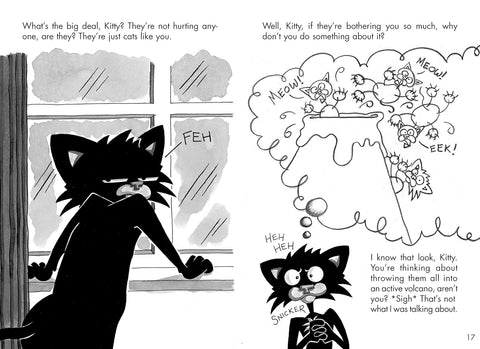 Bad Kitty for President - Black and White Edition