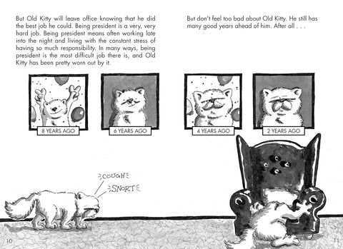 Bad Kitty for President - Black and White Edition