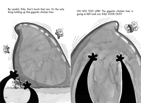 Bad Kitty vs the Babysitter Paperback Black-and-White Edition by Nick Bruel