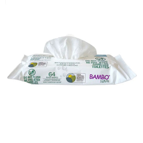 Bambo Nature Tidy Bottom Eco-Friendly Baby Wet Wipes 64 Count lifestyle