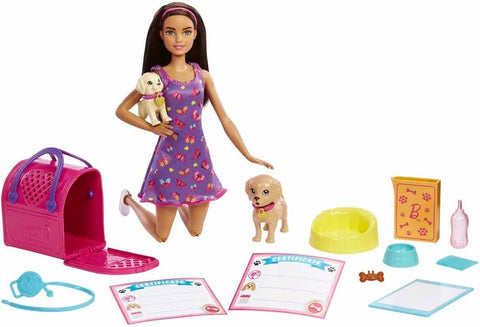 Barbie Adoption Playset with Pets and Accessories