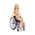 Barbie Fashionistas Doll with Wheelchair – Stylish Checkered Look