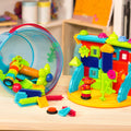 Battat Bristle Blocks Jungle Adventure Bucket 128 Pieces