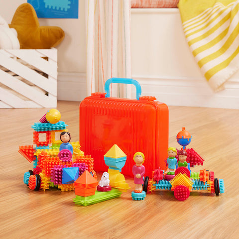 Battat Bristle Blocks Big Value Case 85 Pieces