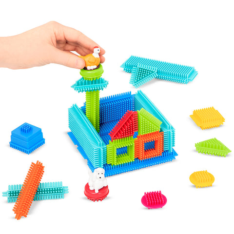 Battat Bristle Blocks Deluxe Builder Case 113 Pieces