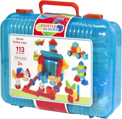 Battat Bristle Blocks Deluxe Builder Case 113 Pieces