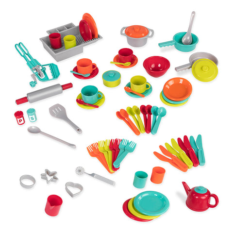 Battat Deluxe Kitchen 71-Piece Playset