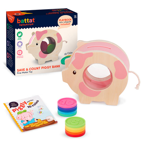 Battat Education Save & Count Piggy Bank