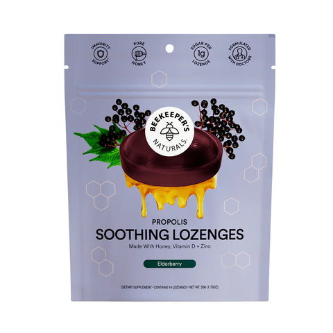 Beekeeper's Naturals Propolis Lozenges Elderberry 50g