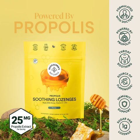 Beekeeper's Naturals Propolis Lozenges Honey 50g