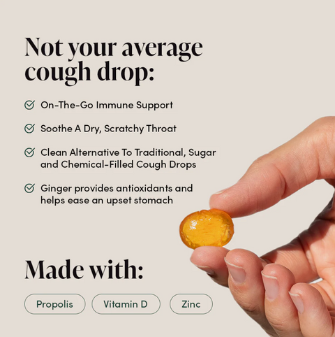 Beekeeper's Naturals Propolis Lozenges Lemon Ginger 50g