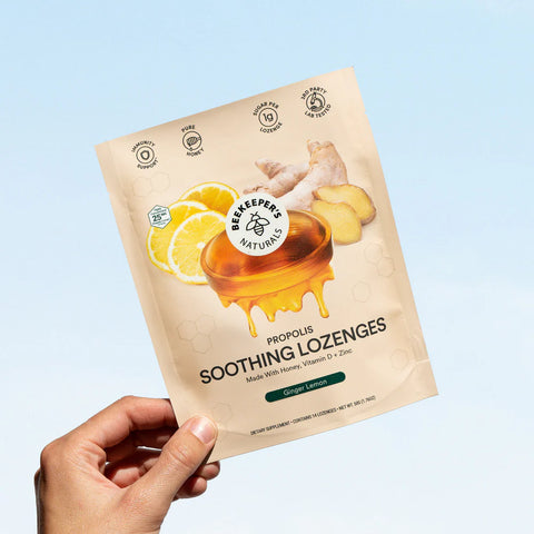 Beekeeper's Naturals Propolis Lozenges Lemon Ginger 50g