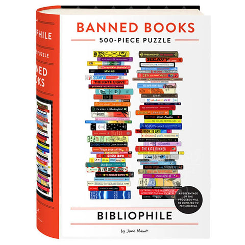 Bibliophile Banned Books 500-Piece Puzzle by Jane Mount