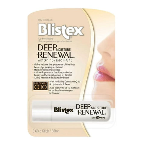 Expires June 2026 Clearance Blistex Deep Renewal Lip Balm SPF 15 3.69g