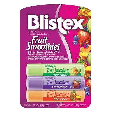 Blistex Fruit Smoothies Lip Balm 3x2.83g