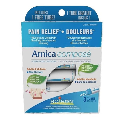 Expires January 2026 Clearance Boiron Compose Pain Relief Arnica 3 x 4g Tubes