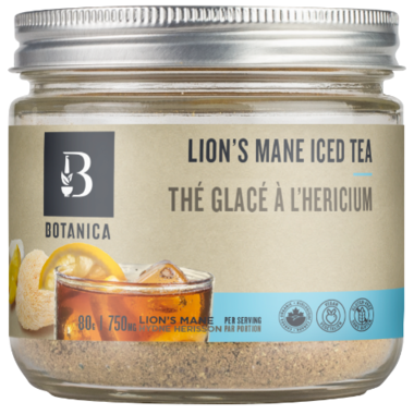 Expires April 2024 Clearance Botanica Lion's Mane Iced Tea - Unsweetened 80g - YesWellness.com