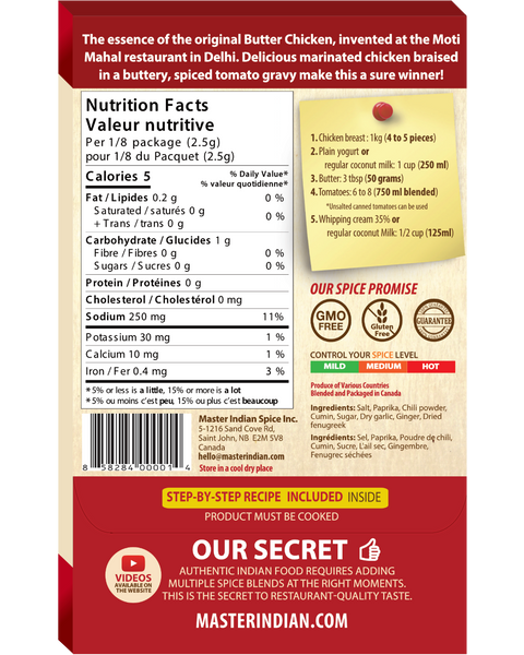 Master Indian Spice Butter Chicken