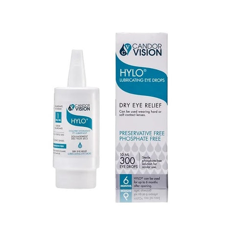 CandorVision HYLO Dry Eye Relief Lubricating Eye Drops 