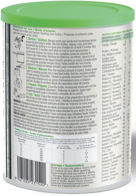 Capricare Whole Goat Milk Stage 1 Infant Formula 0-6 Months 800g
