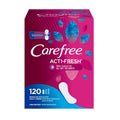 Carefree Acti-Fresh Body Shape Panty Liners Regular Unscented Unwrapped 120 Count - YesWellness.com