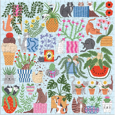 Cats in the Houseplants 500 Piece Puzzle