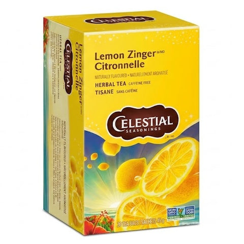 Celestial Seasonings Herbal Tea Lemon Zinger 20 Tea Bags