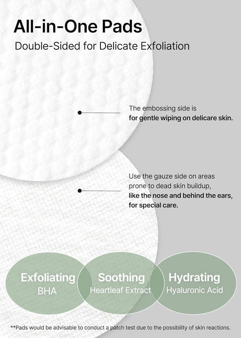 Celimax Ji Woo Gae Heartleaf BHA Peeling Pad 125mL / 60 Pads